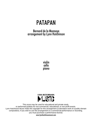 Book cover for Patapan (Piano Trio)