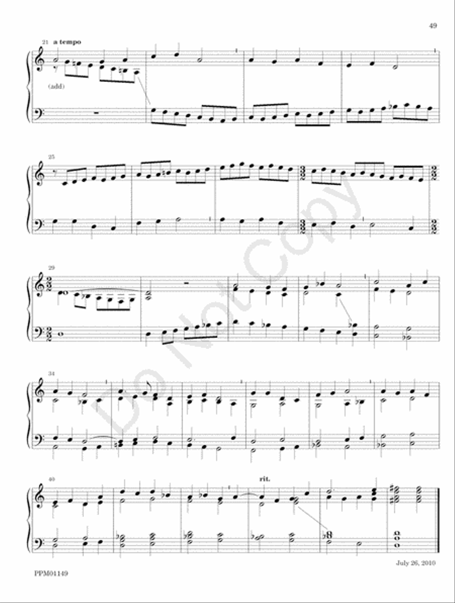 Organ Works for the Church Year Organ scores gallery preview page 55