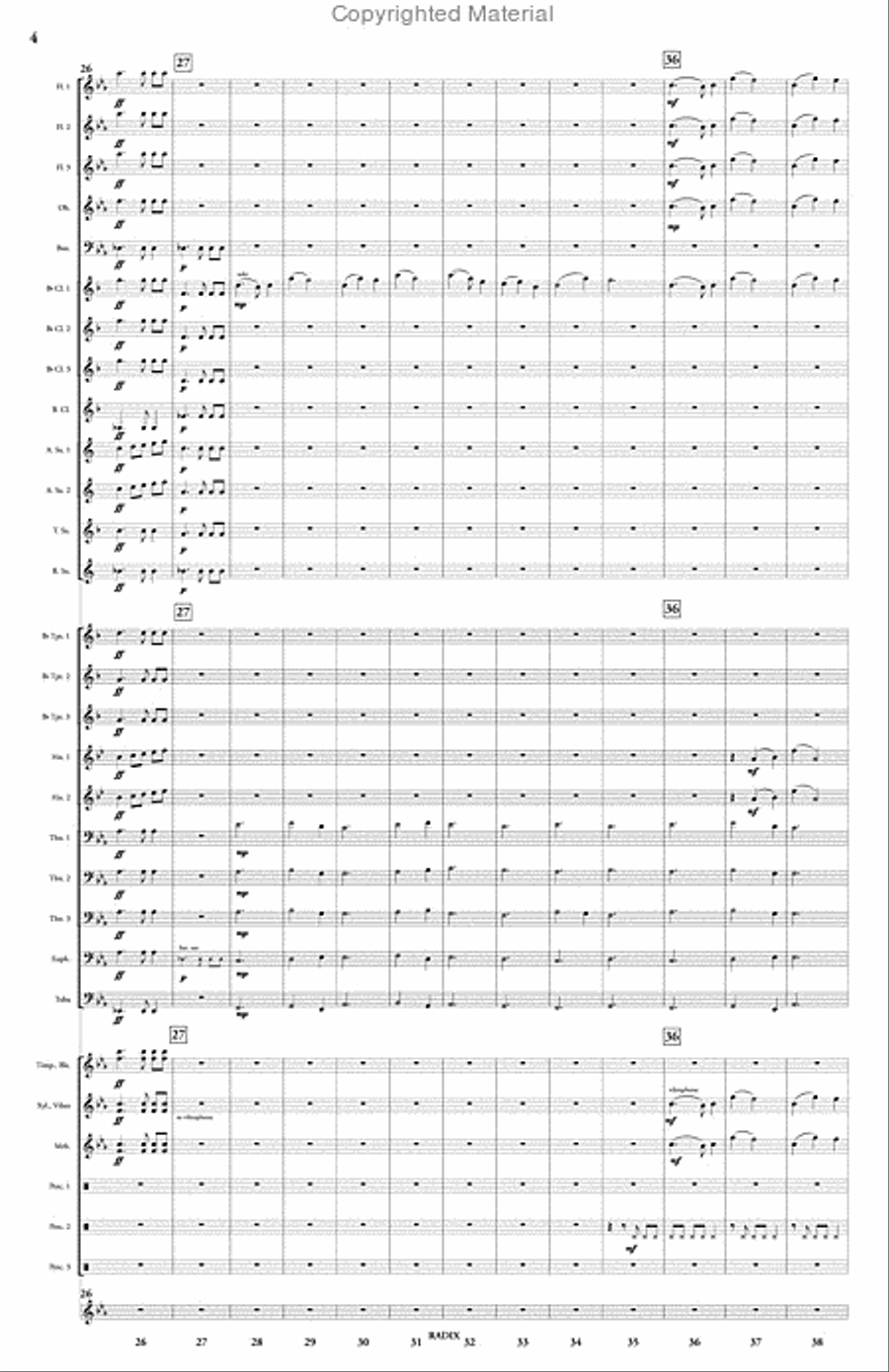 Radix Radix Concert Band scores gallery preview page 5