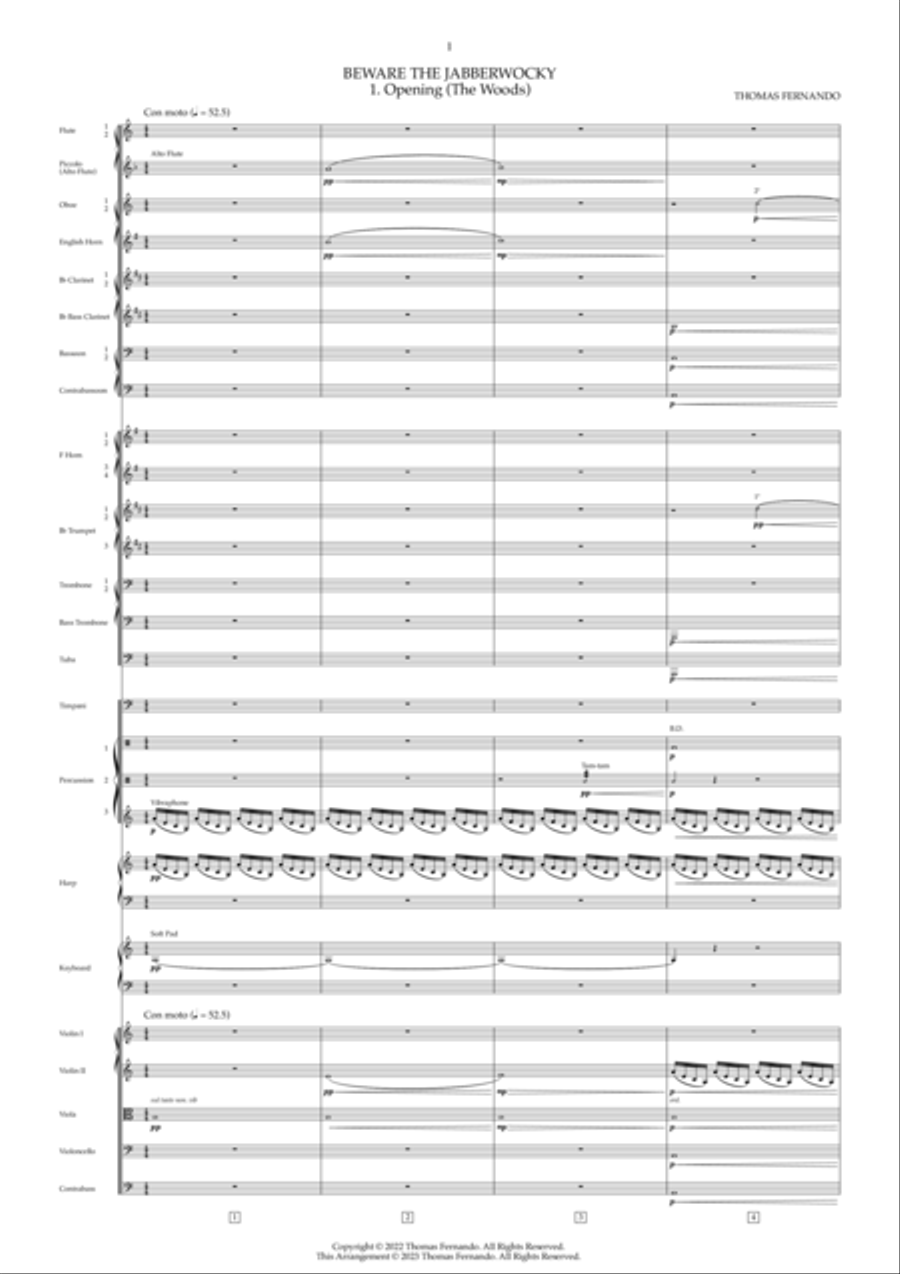 Beware the Jabberwocky - Score Only Full Orchestra scores gallery preview page 5