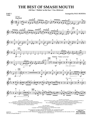 The Best of Smash Mouth (arr. Paul Murtha) - Pt.2 - Violin