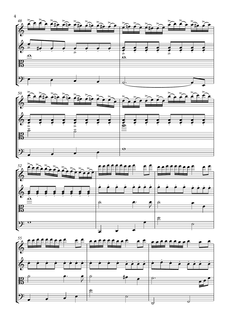 El Tango De Roxanne El Tango De Roxanne String Quartet scores gallery preview page 4