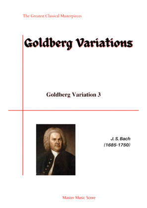 Bach-Goldberg Variation.3(Piano solo)