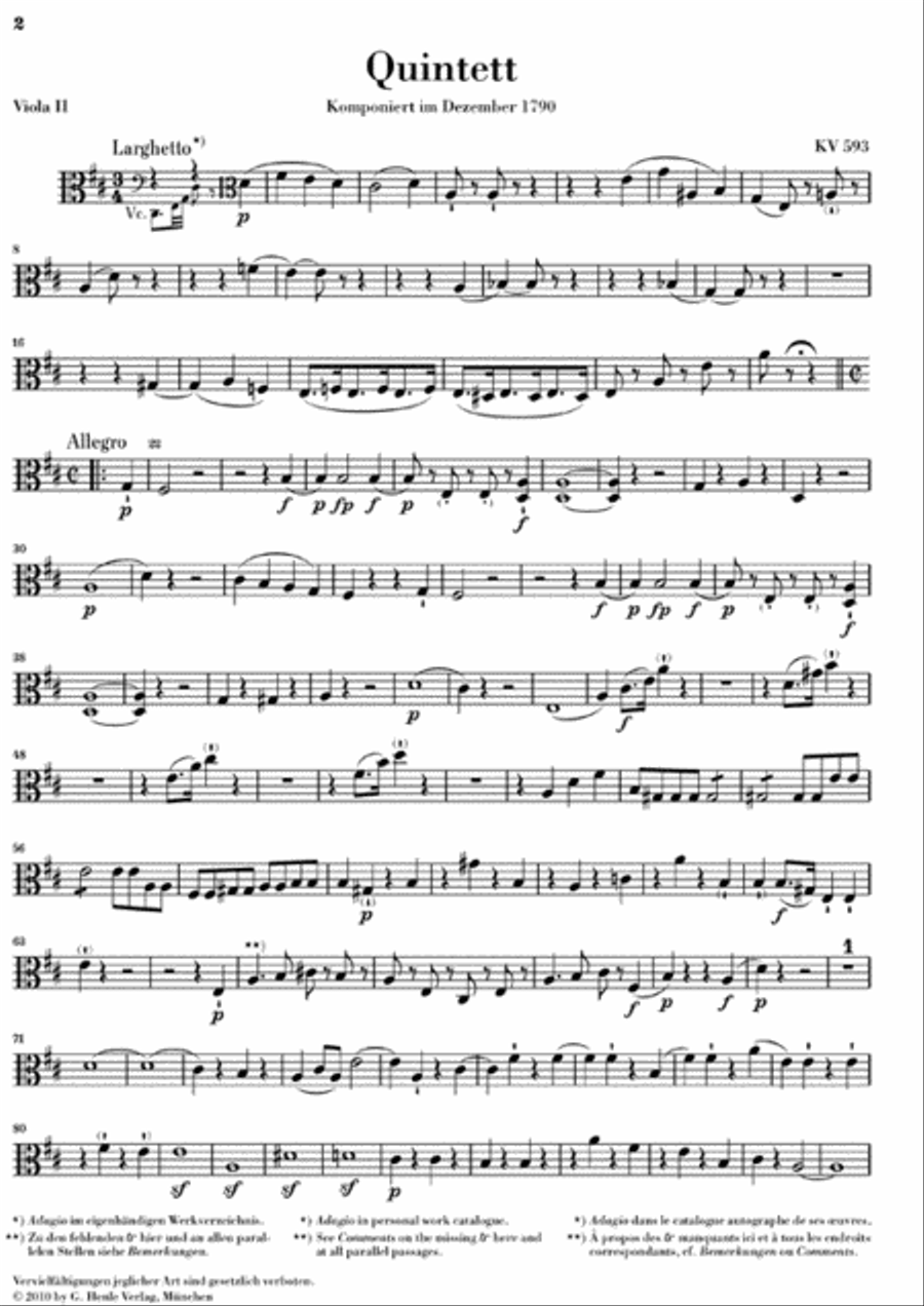 String Quintets: Volume III String Quintet scores gallery preview page 5