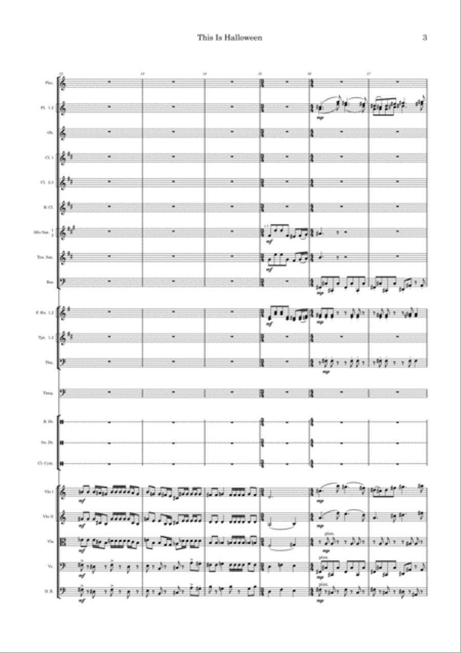 This Is Halloween Full Orchestra scores gallery preview page 3