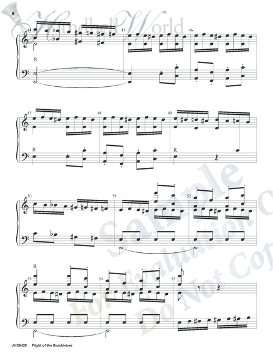 Flight of the Bumblebee 5-Octaves scores gallery preview page 5