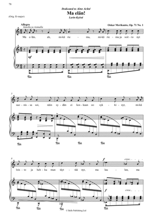 Ma elan!, Op. 71 No. 1 (C Major)