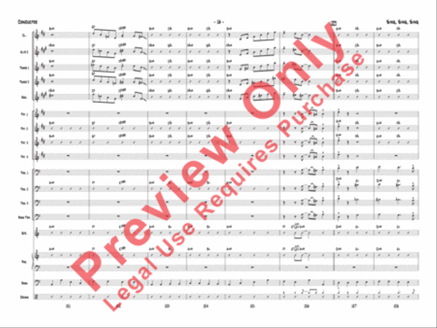 Sing, Sing, Sing Jazz Ensemble scores gallery preview page 19
