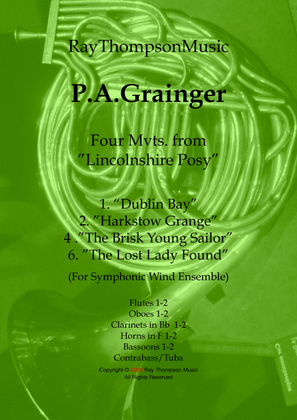 Grainger: Four Mvts. from "Lincolnshire Posy" - symphonic winds