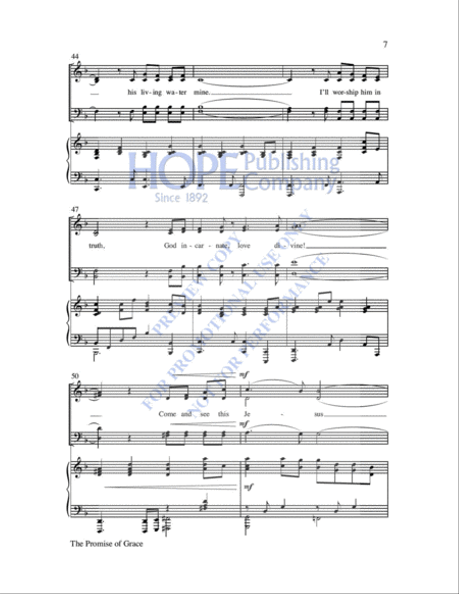 The Promise of Grace Choir scores gallery preview page 8