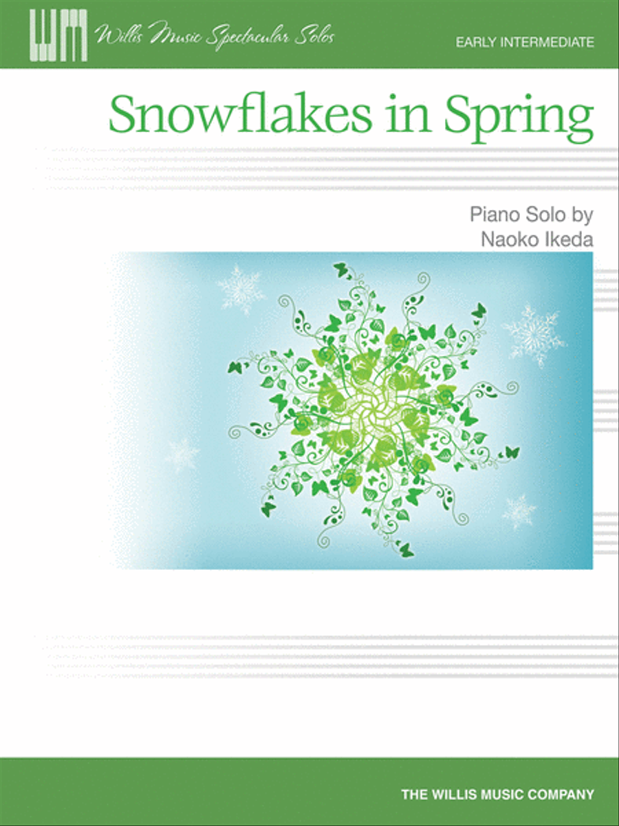Snowflakes in Spring Piano scores gallery preview page 1
