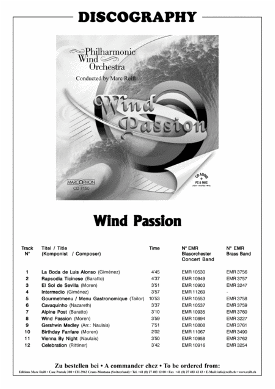 Vienna By Night Concert Band scores gallery preview page 3