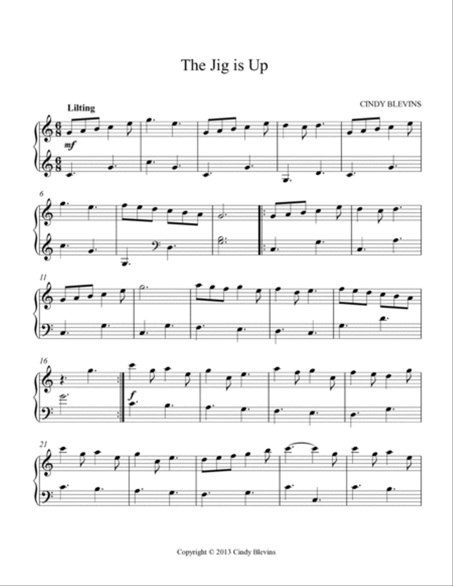 The Jig Is Up, original solo for Lap Harp (from 
