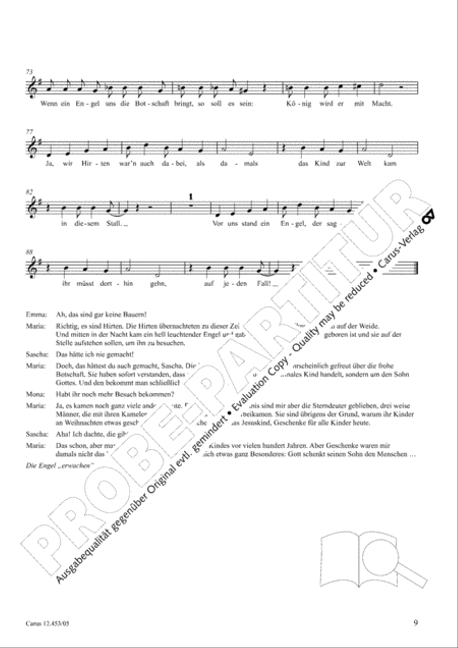 Die Weihnachtskiste. Ein Musical zur Weihnachtszeit Children's Choir scores gallery preview page 10