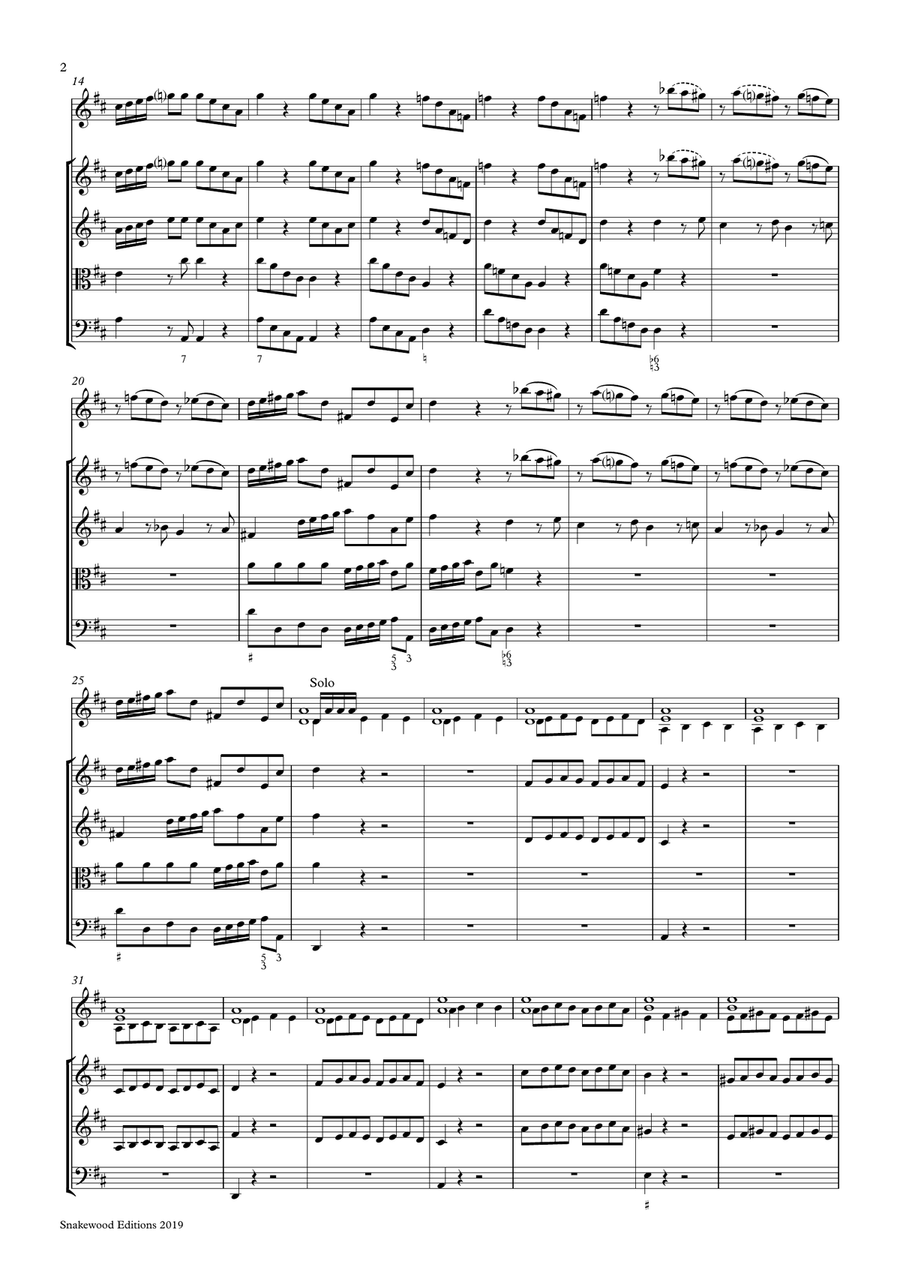 Vivaldi – Concerto in D RV 208 
