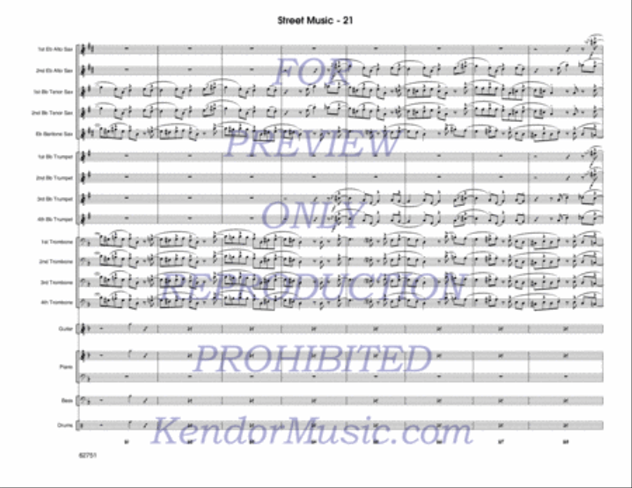 Street Music Jazz Ensemble scores gallery preview page 22