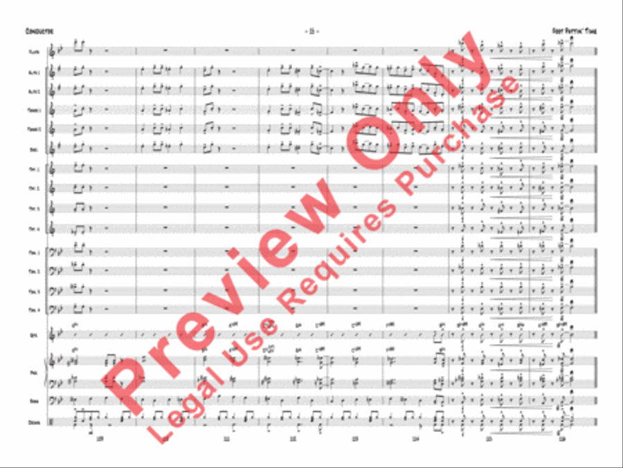 Foot Pattin' Time Foot Pattin' Time Jazz Ensemble scores gallery preview page 35