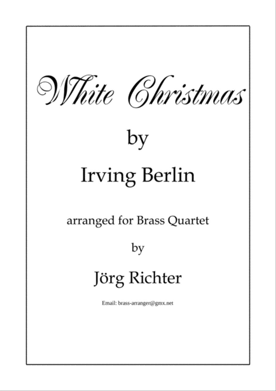 White Christmas Brass Ensemble scores gallery preview page 1