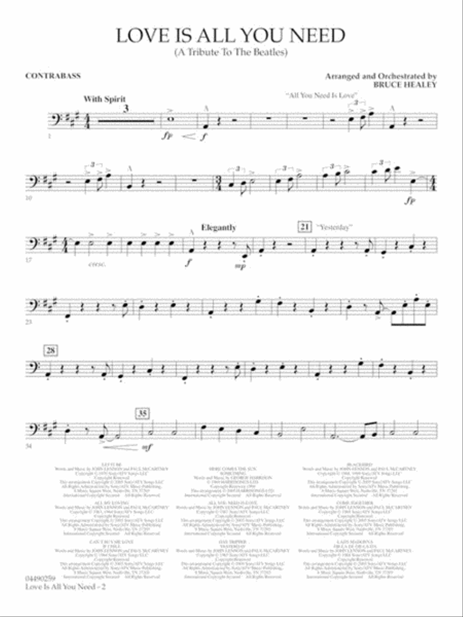 Love Is All You Need (A Tribute to the Beatles) Full Orchestra scores gallery preview page 9