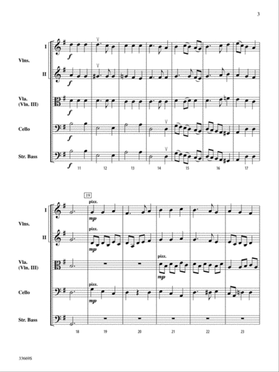 A Patriotic Medley String Orchestra scores gallery preview page 3