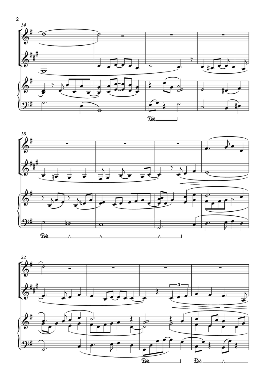 A Whole New World (from 'Aladdin') Woodwind Duet scores gallery preview page 2