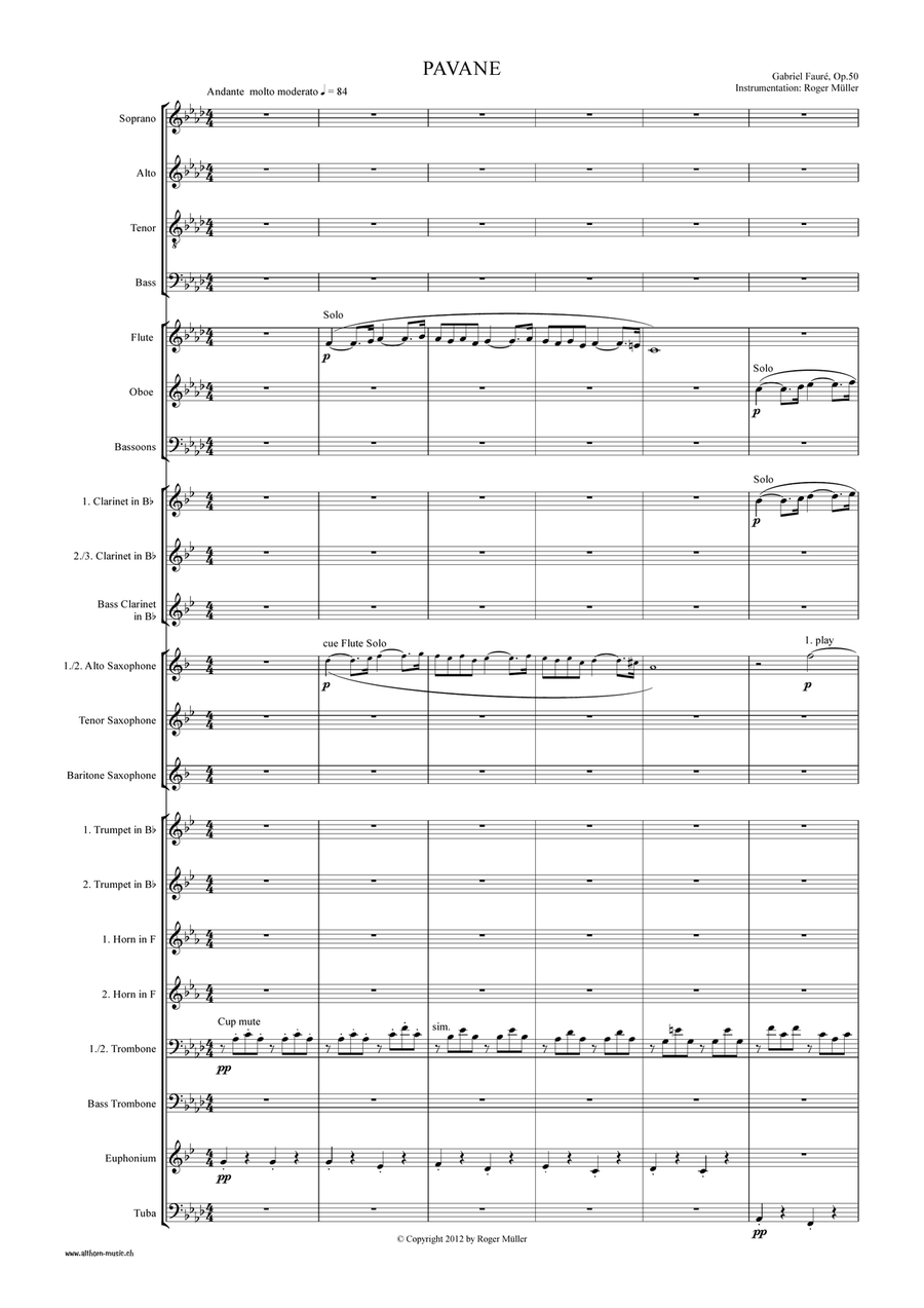 Pavane, op. 50 Pavane, op. 50 Concert Band scores gallery preview page 3