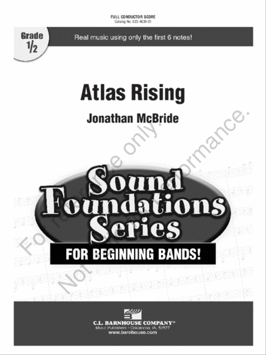 Atlas Rising Atlas Rising Concert Band scores gallery preview page 2