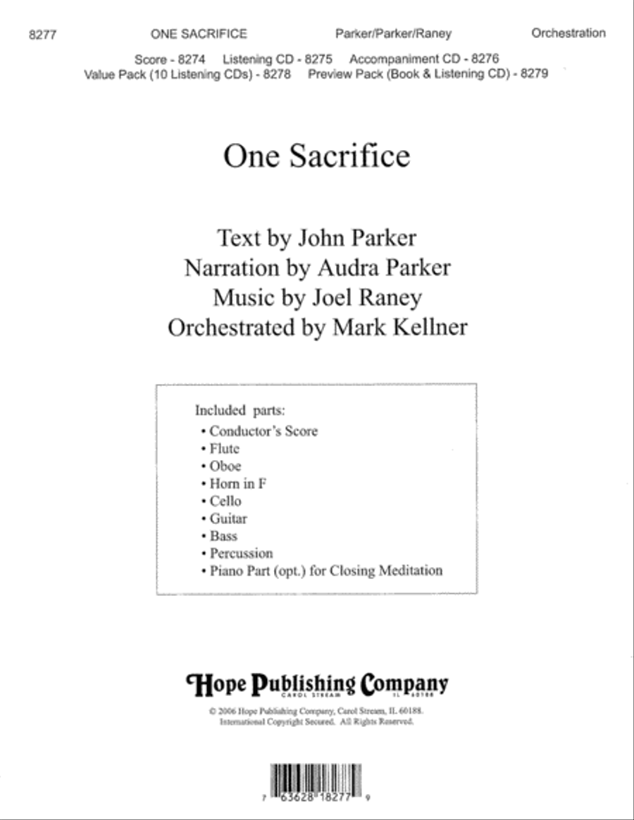 One Sacrifice One Sacrifice Orchestra scores gallery preview page 1