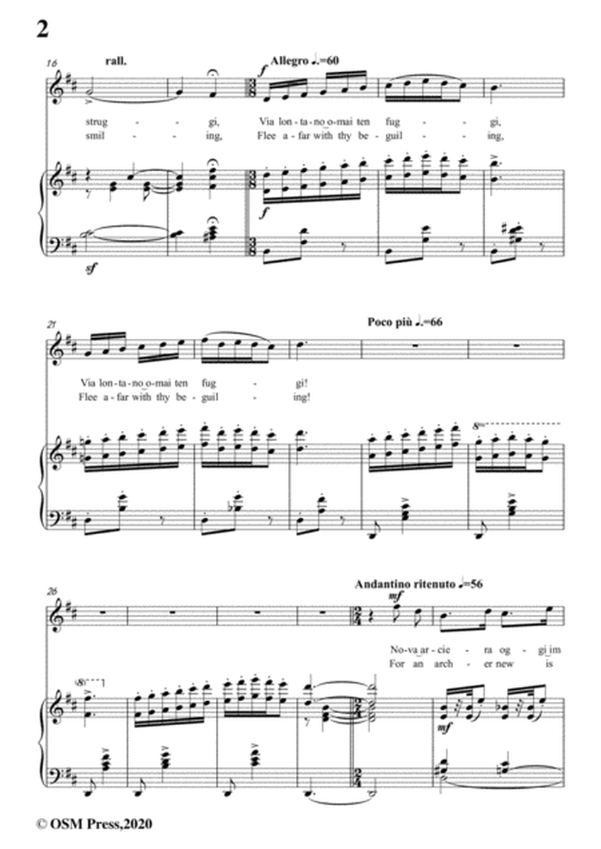 Falconieri-Nudo arciero,in D Major,for Voice and Piano