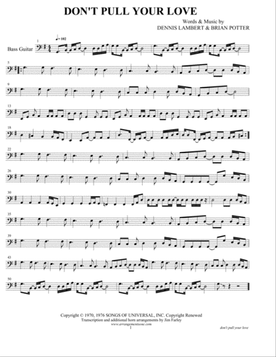Don't Pull Your Love Alto Saxophone scores gallery preview page 3