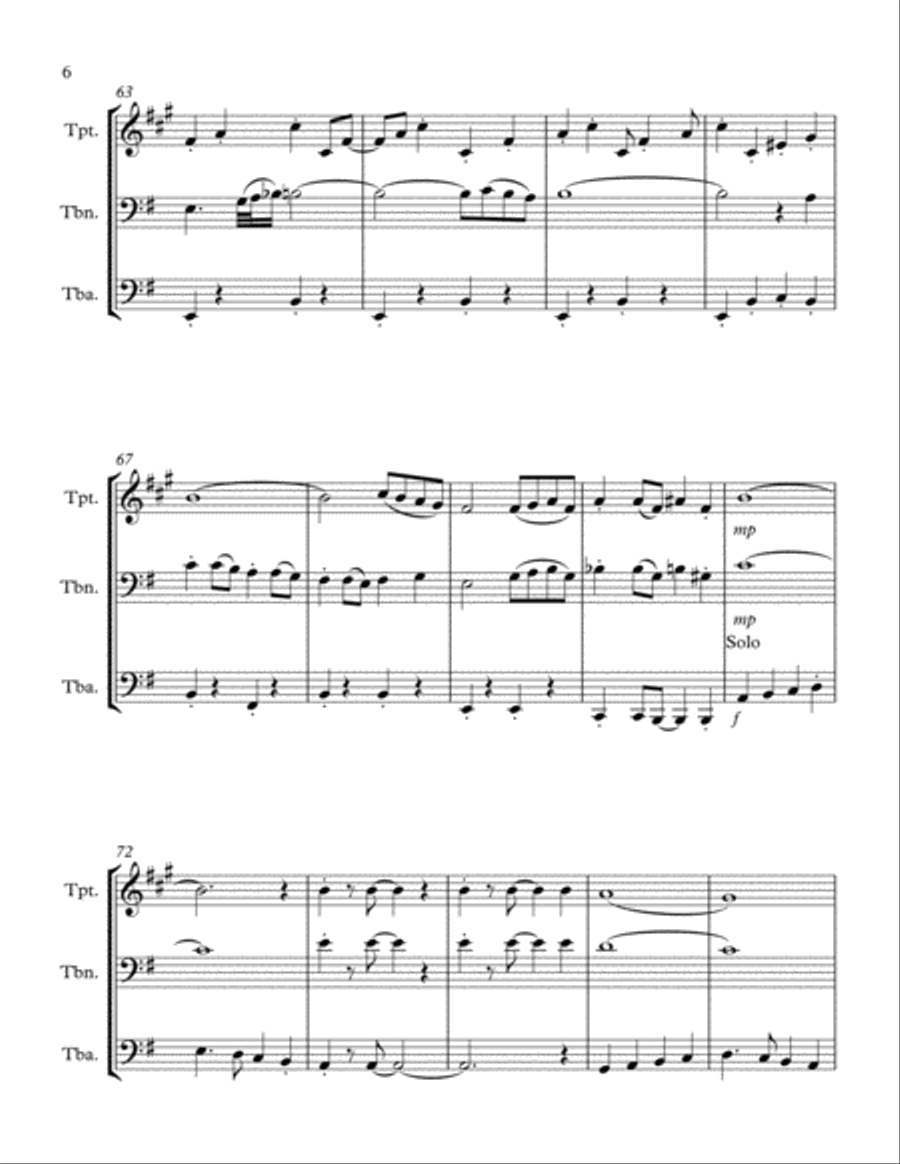 Puttin' On The Ritz Puttin' On The Ritz Brass Ensemble scores gallery preview page 6