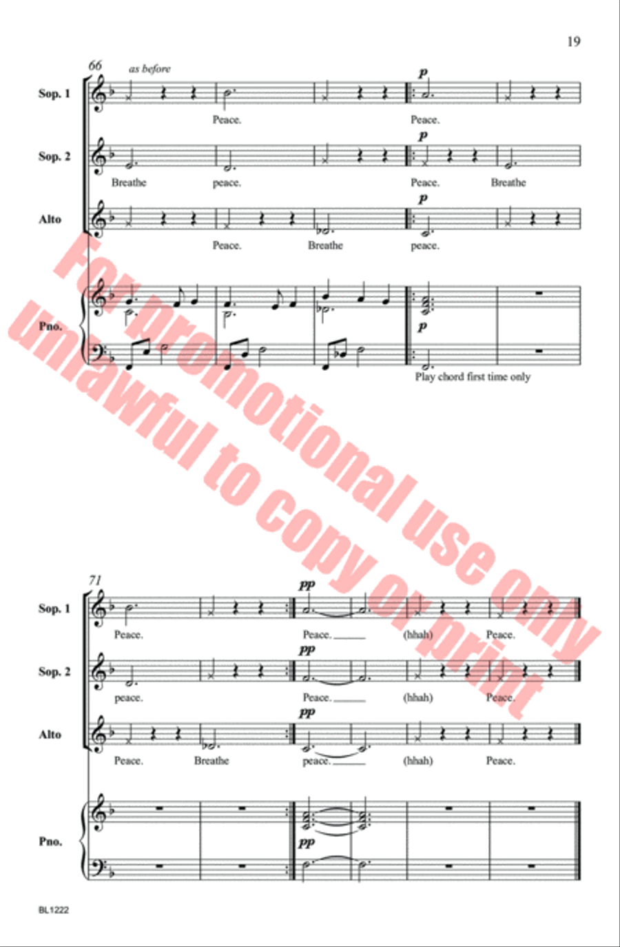 Hope, Peace, Joy: A Trilogy Choir scores gallery preview page 19