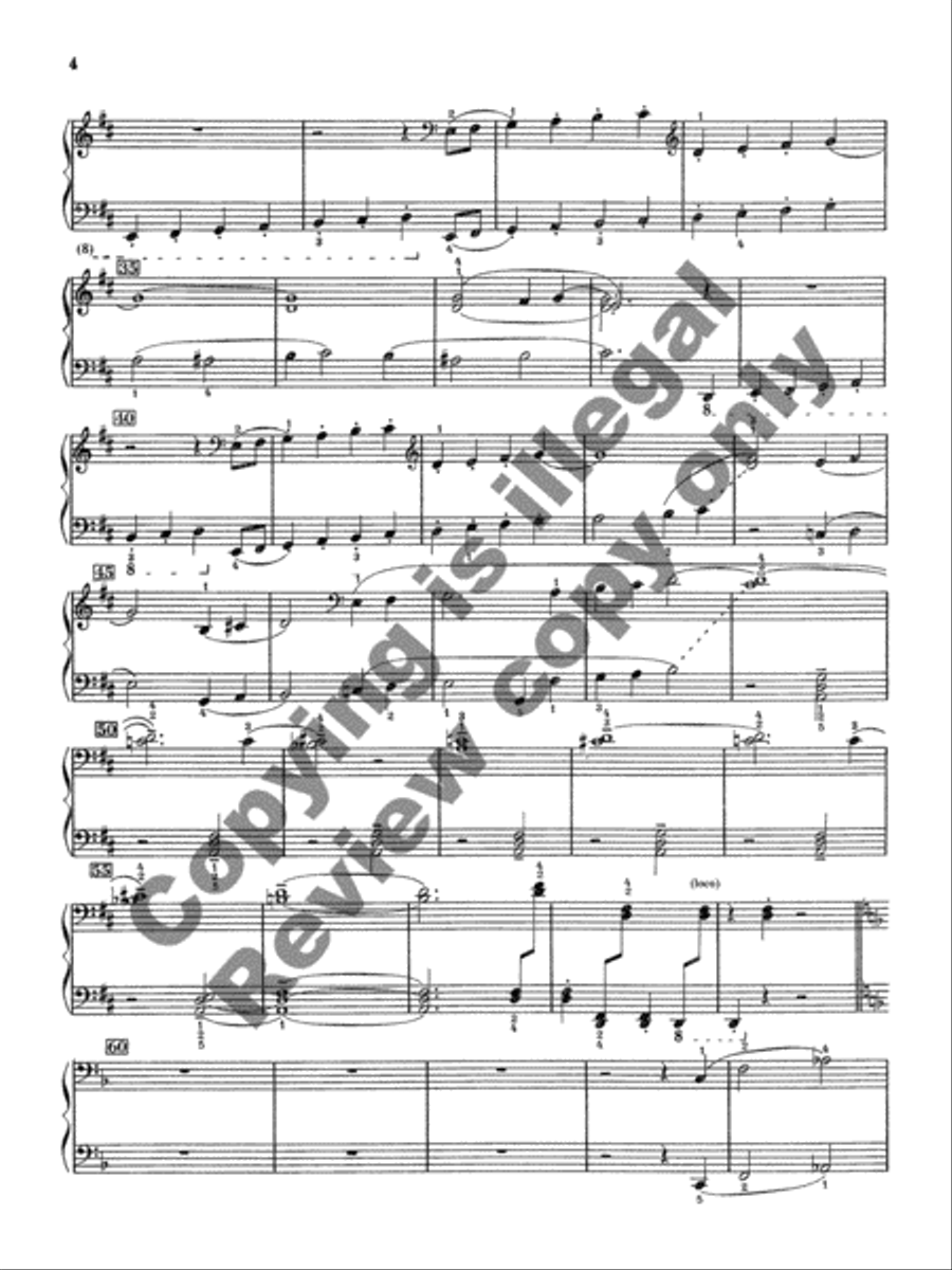 Three Marches for Four Hands Piano Duet scores gallery preview page 17
