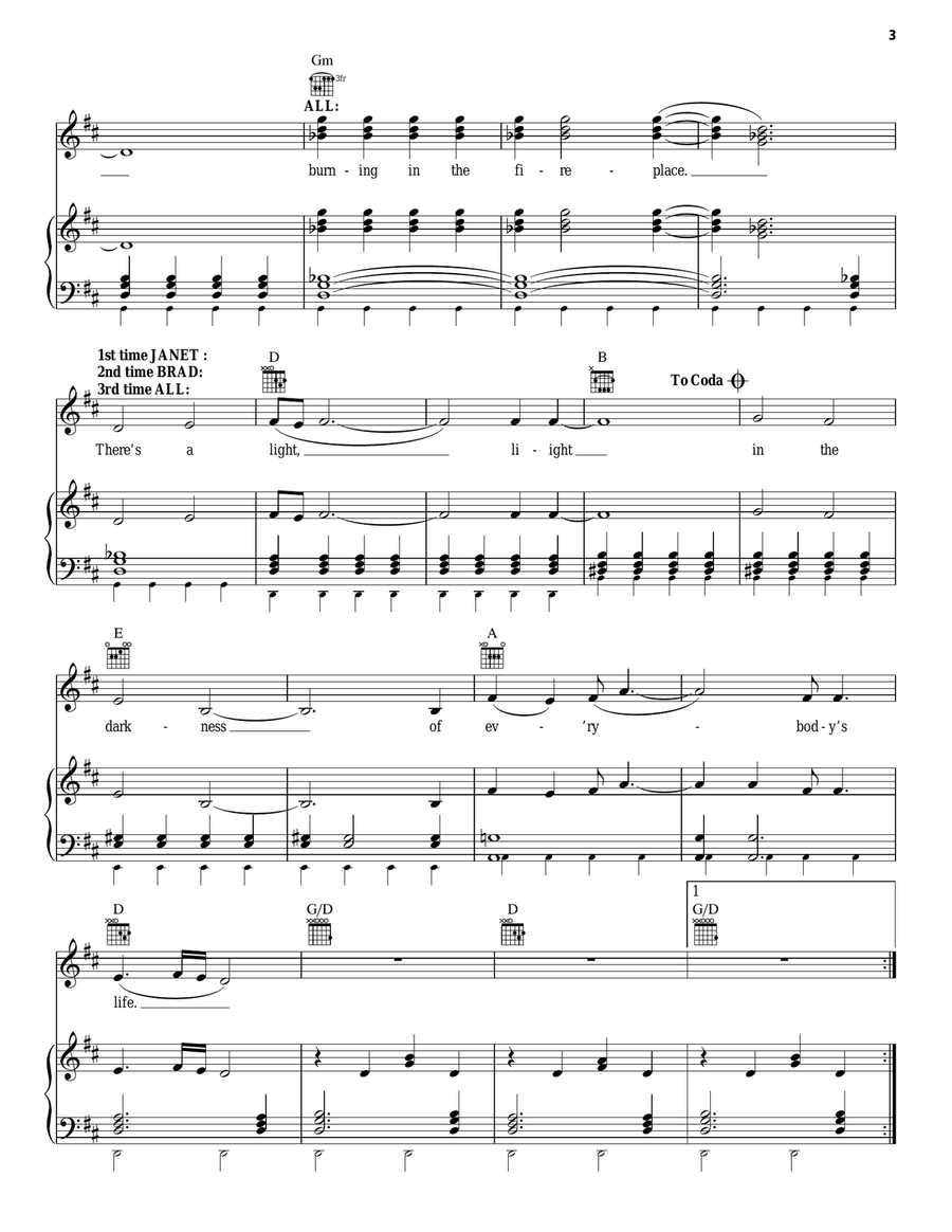 (There's A Light) Over At The Frankenstein Place Guitar scores gallery preview page 3