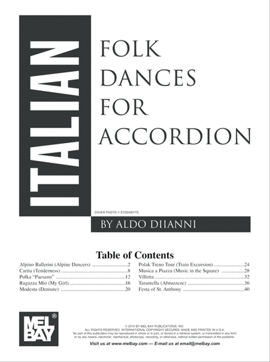 Italian Folk Dances for Accordion Accordion scores gallery preview page 2