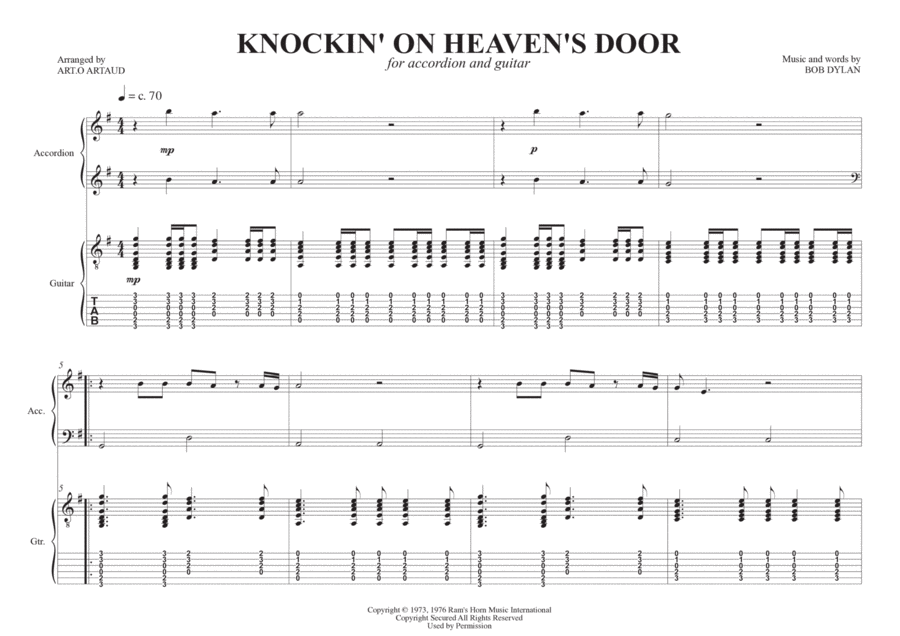 Knockin' On Heaven's Door image number null