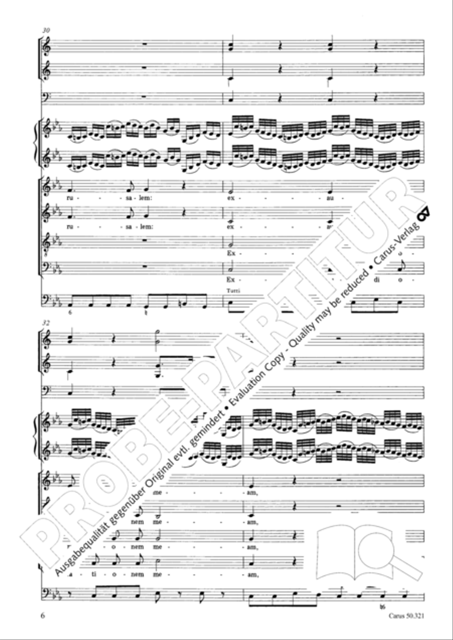 Requiem in C minor 4-Part scores gallery preview page 12