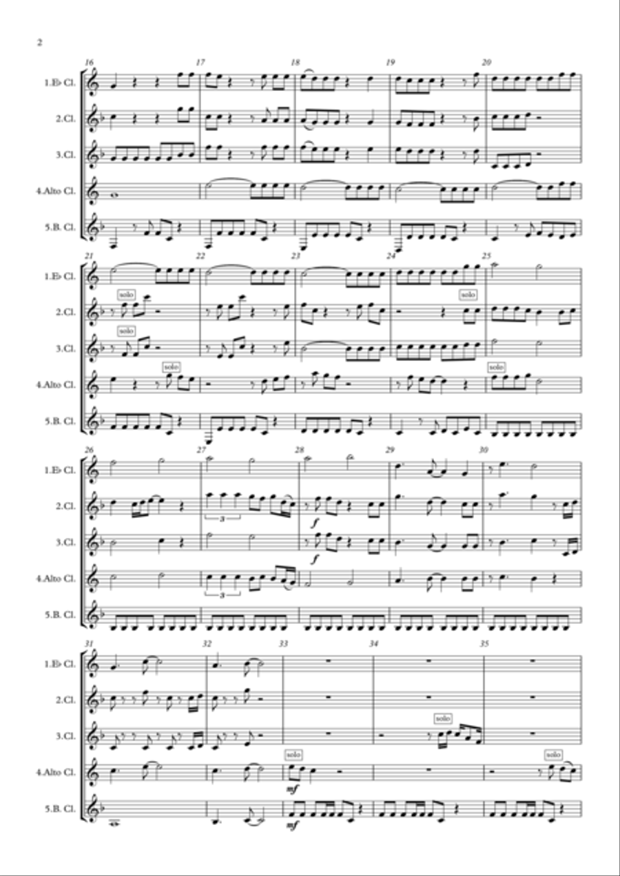 Under Pressure Woodwind Quintet scores gallery preview page 2