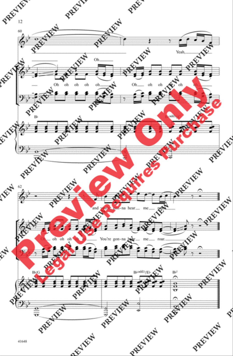 Roar - SoundTrax CD (CD only) Choir scores gallery preview page 12