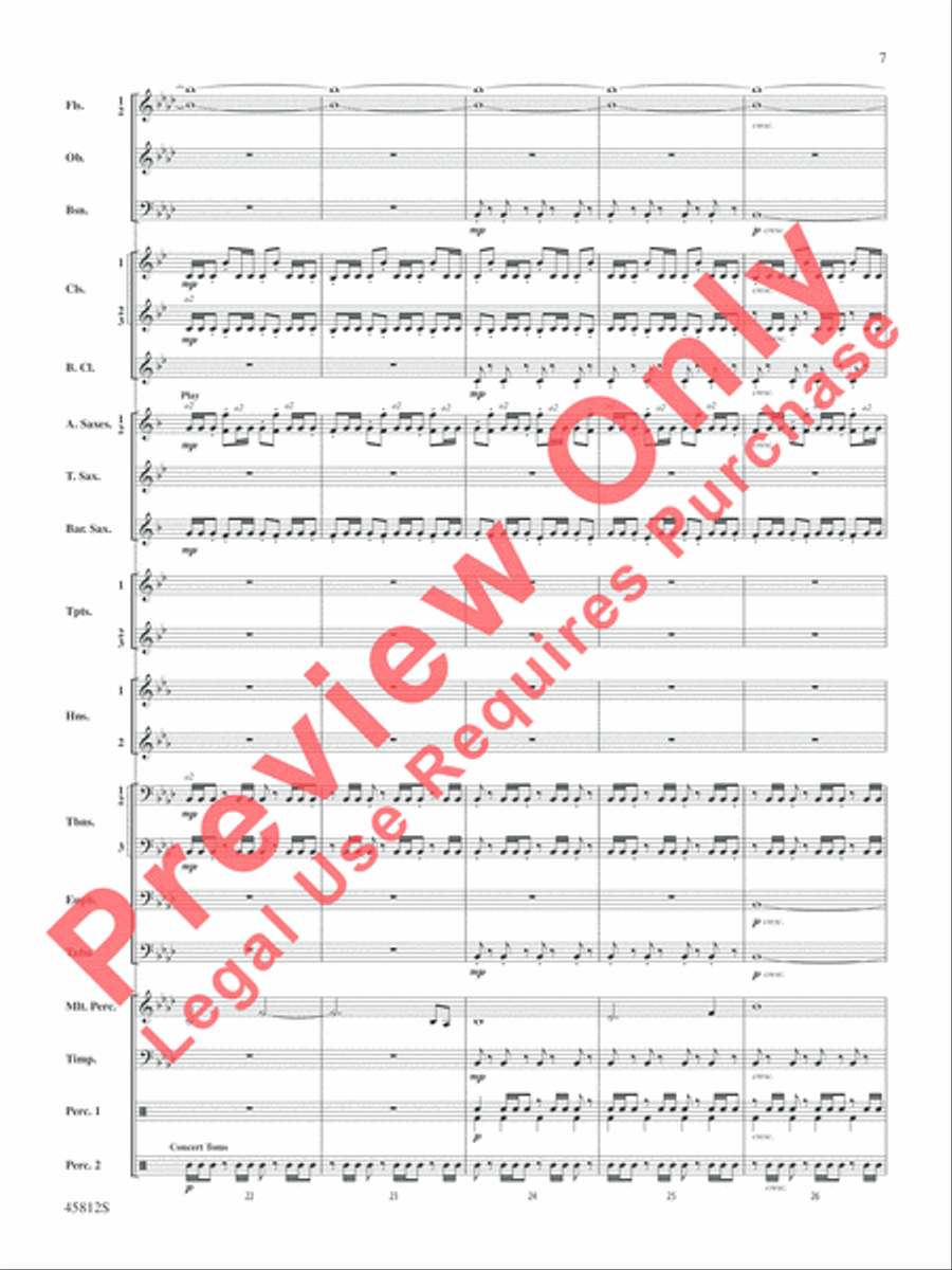 Suicide Squad Concert Band scores gallery preview page 8