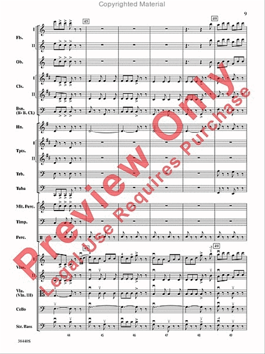 Leroy Anderson's Irish Suite, Part 1 (Themes from) Full Orchestra scores gallery preview page 10