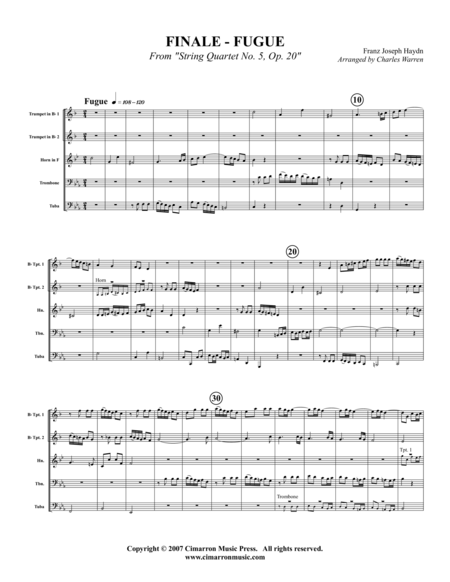 Finale, Op. 20 No. 5 (4)