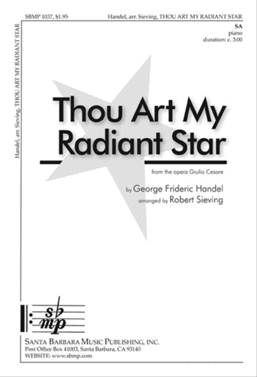 Thou Art My Radiant Star - SA Octavo SA scores gallery preview page 1