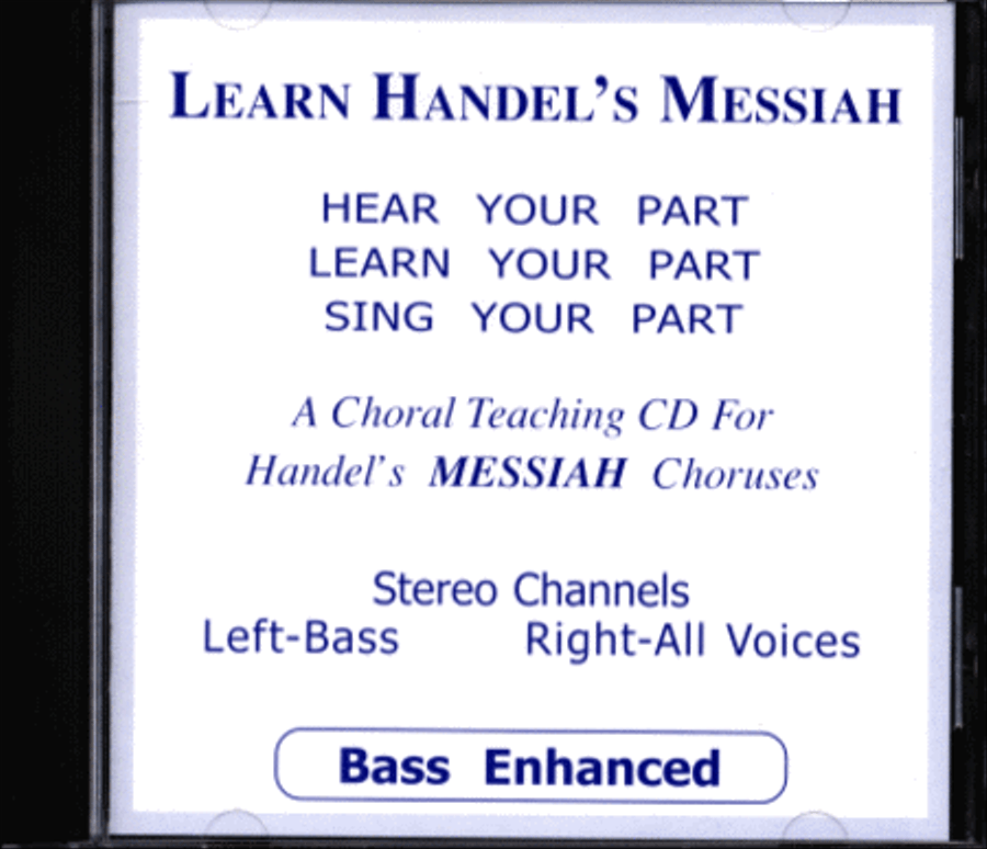 Learn Handel's Messiah - Bass (CD) Choir scores gallery preview page 1