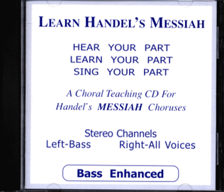 Book cover for Learn Handel's Messiah - Bass (CD)