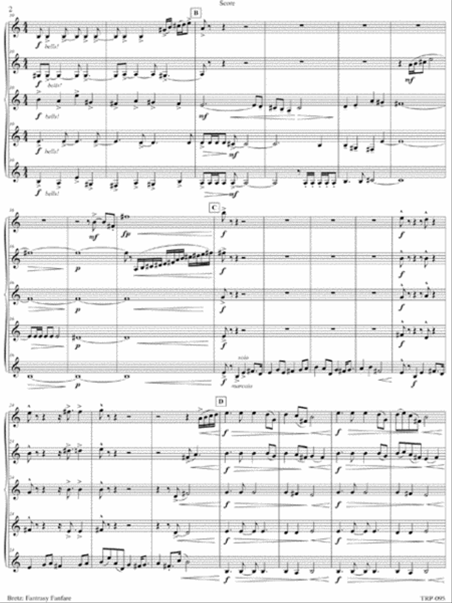 Fantasy Fanfare Fantasy Fanfare Small Ensemble scores gallery preview page 3
