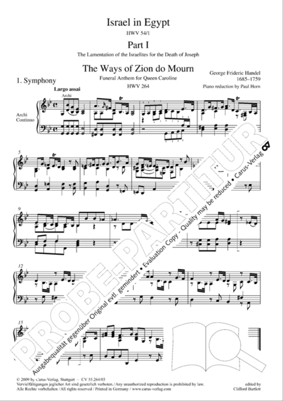 Israel in Egypt - Part I Israel in Egypt - Part I 4-Part scores gallery preview page 6
