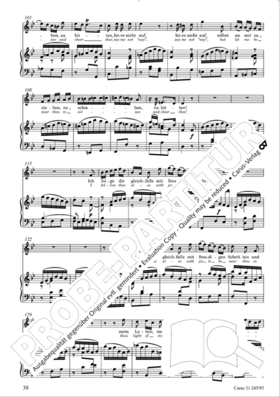 St. John Passion (Johannes-Passion) 4-Part scores gallery preview page 39