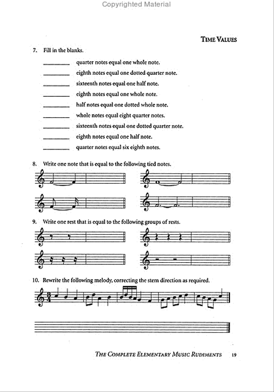 The Complete Elementary Music Rudiments, 2nd Edition Collection / Songbook scores gallery preview page 3