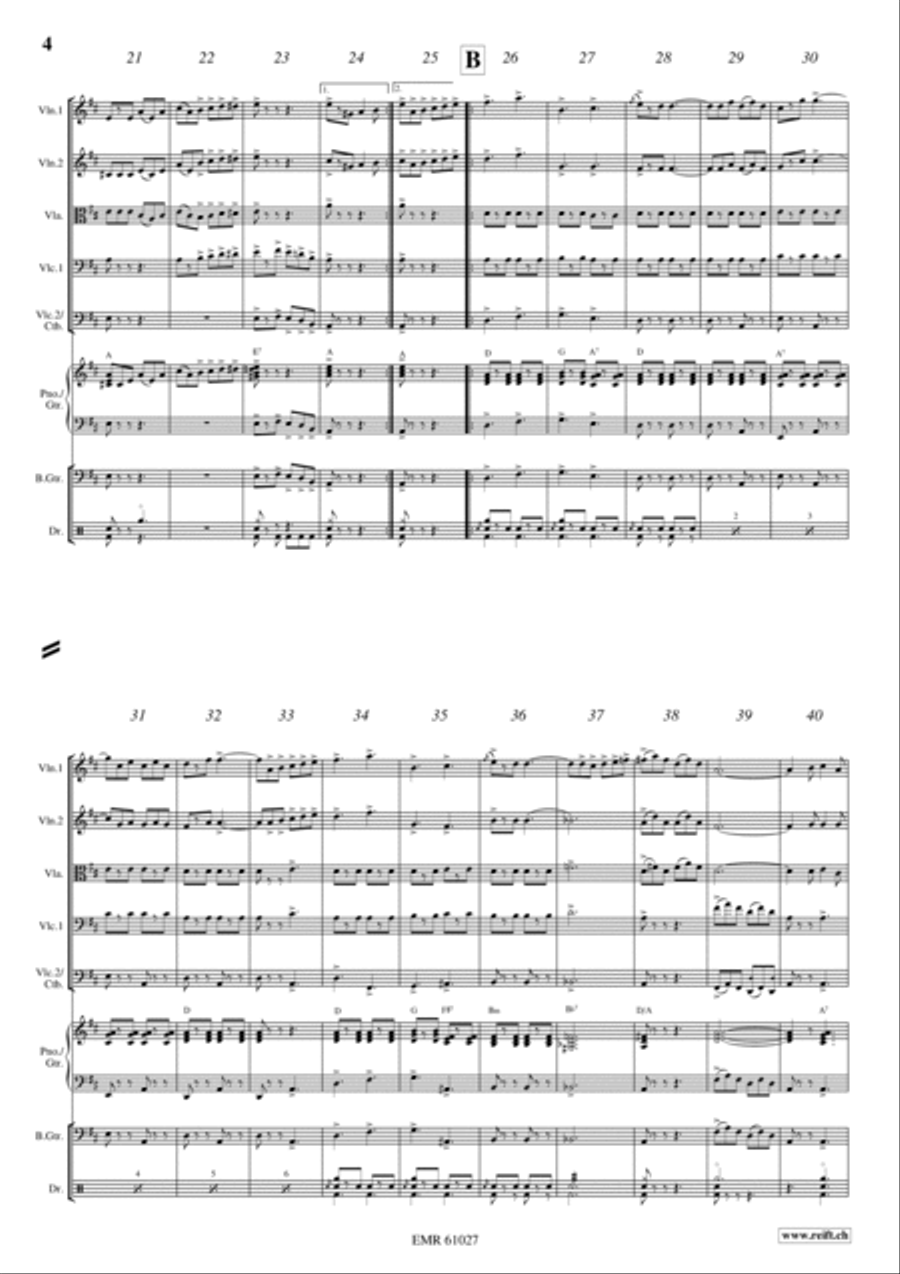 Semper Fidelis String Quintet scores gallery preview page 4